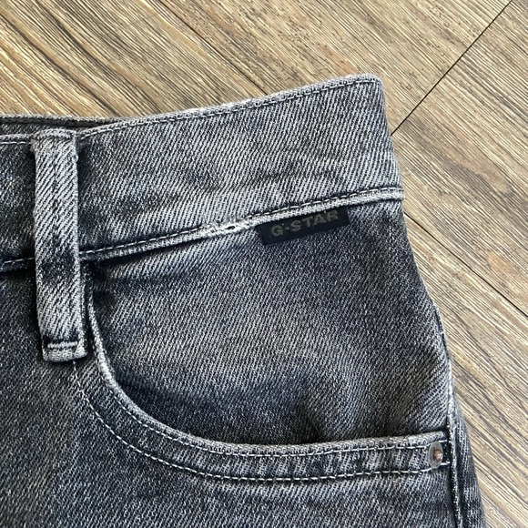 G-Star Raw Deck Ultra Wide Leg High Kara Faded Black Denim Jeans Size 27/30 - Picture 5 of 11